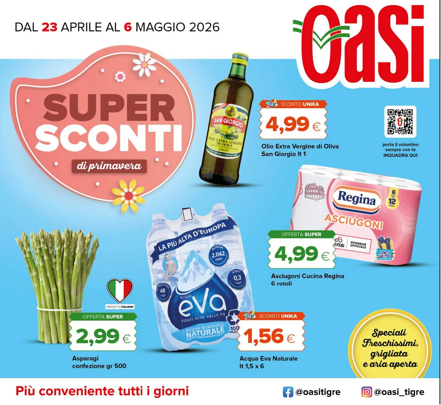  Volantini Oasi da 23 aprile a 6 maggio di 2026 - Pagina del volantino 1