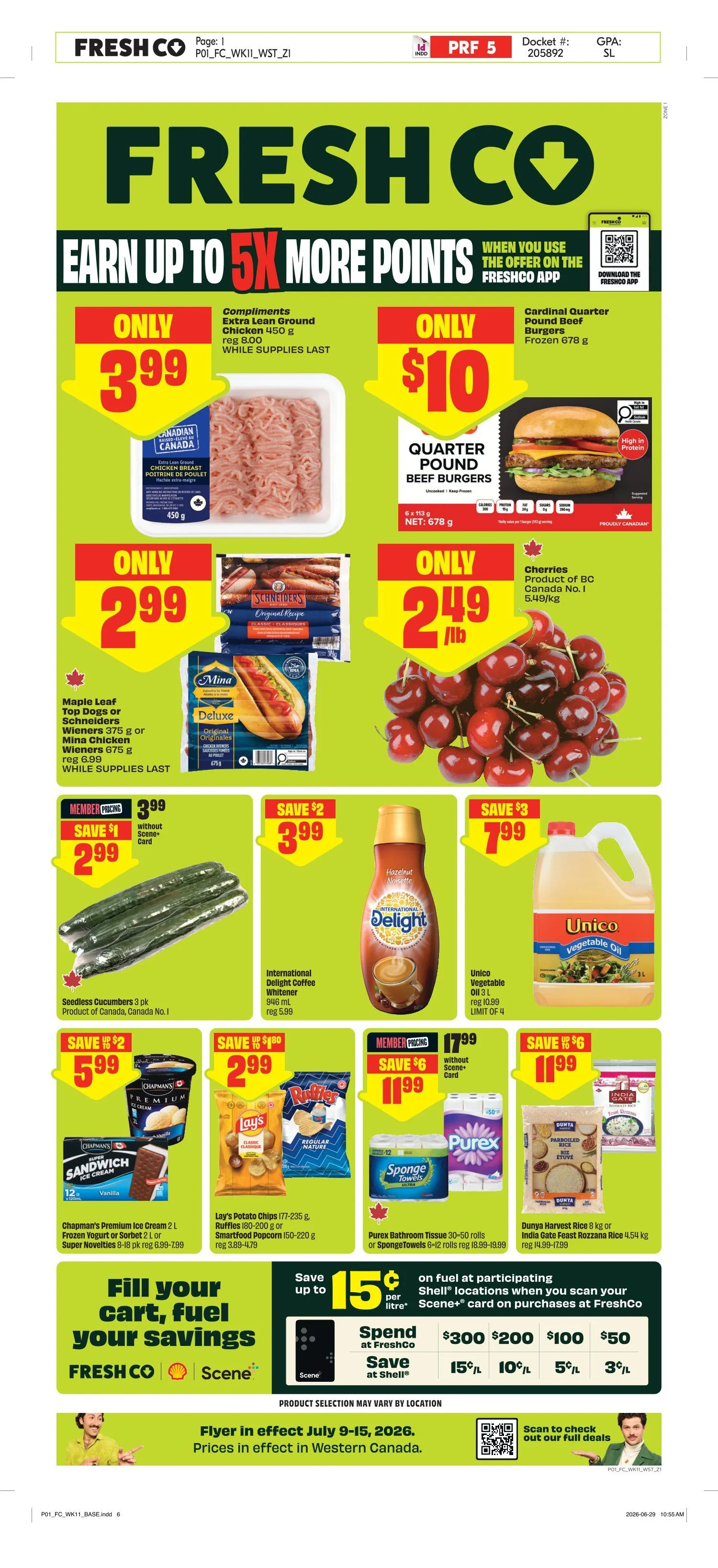 FreshCo. Sales from July 9 to July 15 2026 - flyer page 1