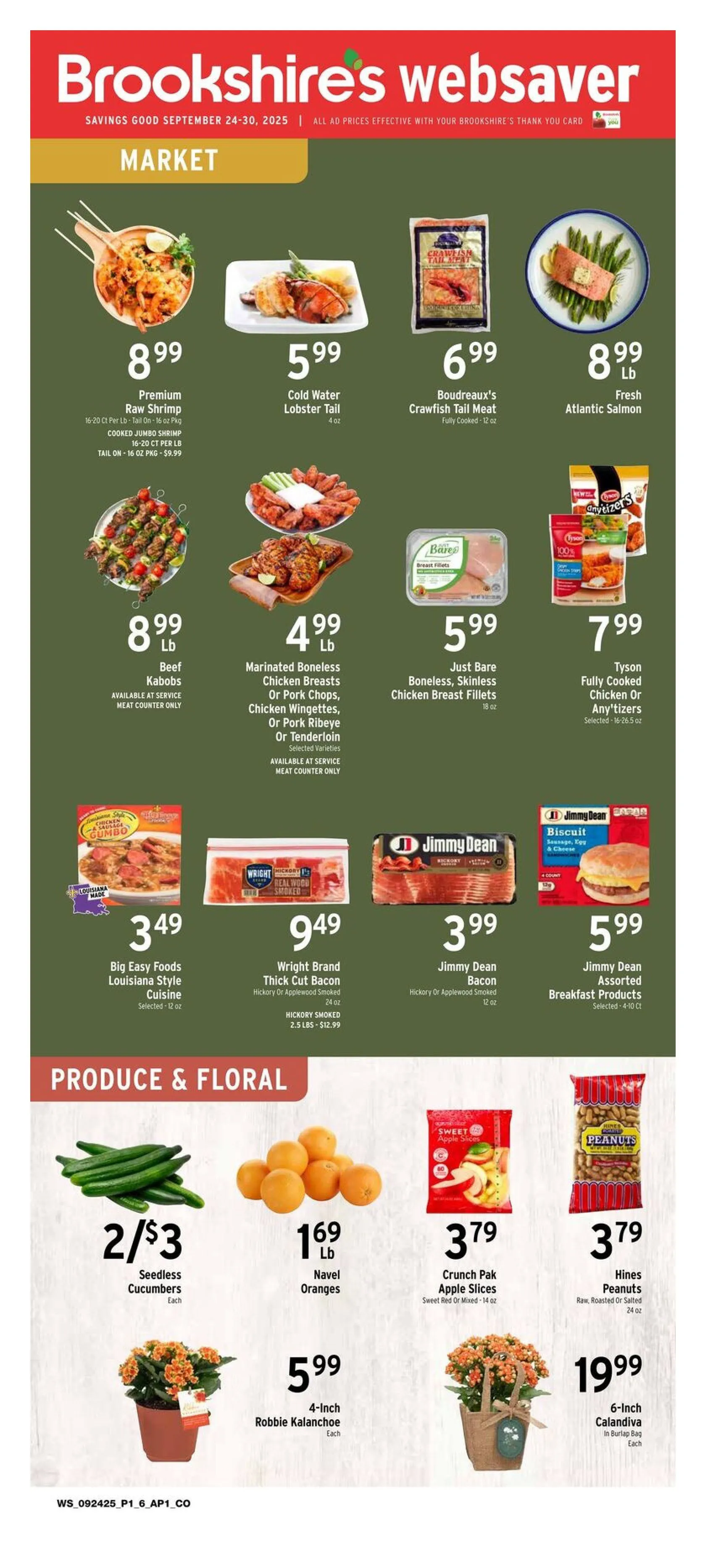 Weekly ad Brookshires  Sales from September 24 to September 30 2025 - Page 1