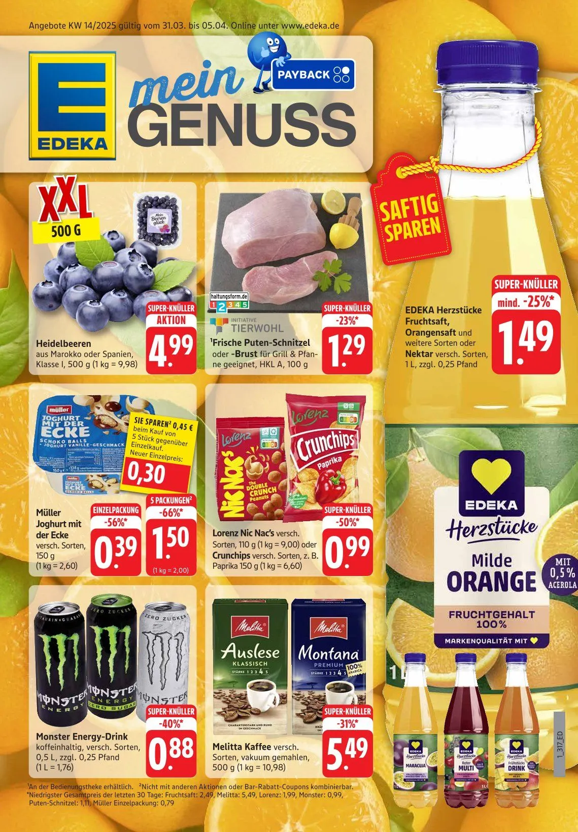 Edeka Prospekt von 31. März bis 5. April 2025 - Prospekt seite 1