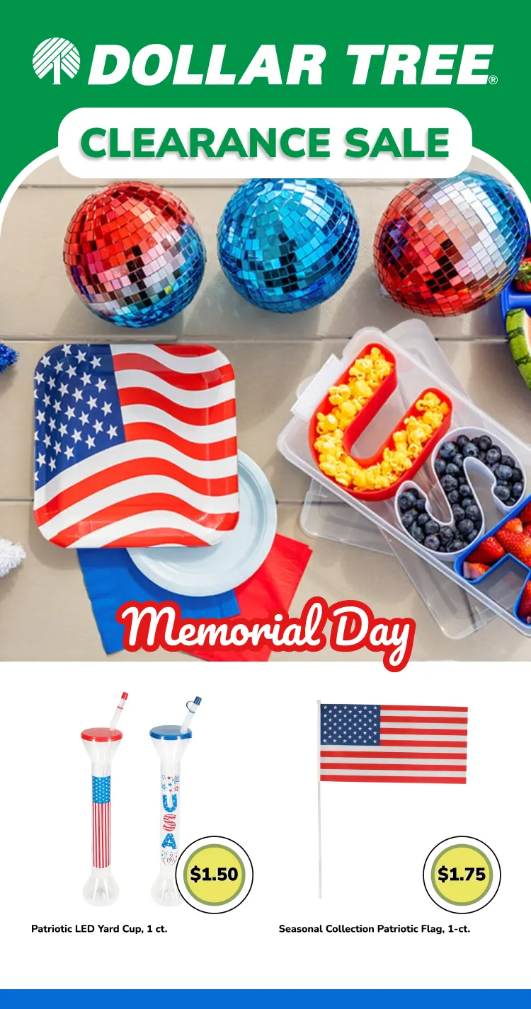 Weekly promotion DOLLAR TREE Sales spanning from May 22 to June 10 2026 - Page 1 for Catalogue 365