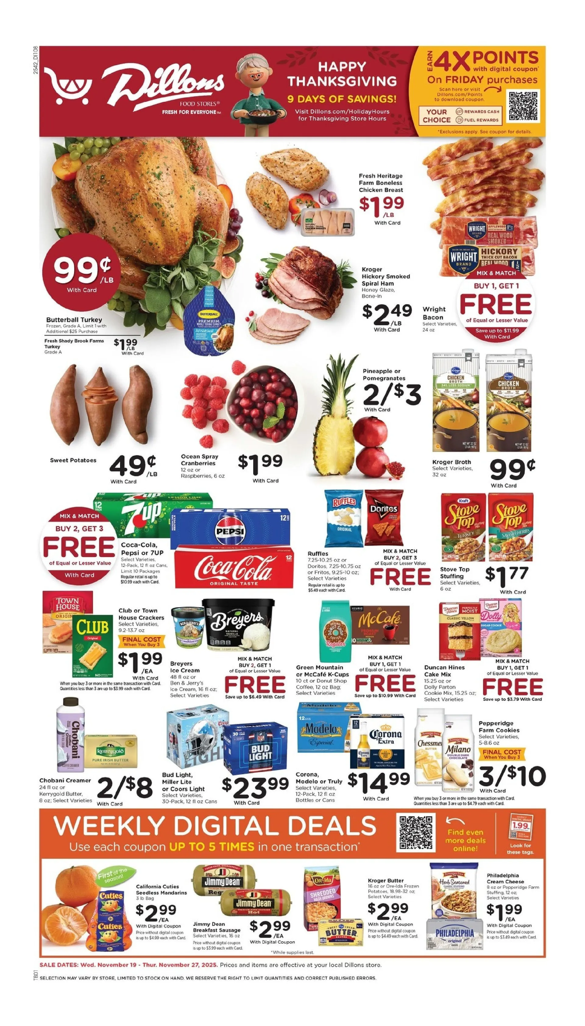 Weekly ad Dillons Sales from November 19 to November 27 2025 - Page 1