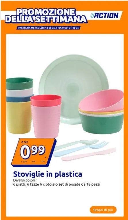 Volantino Action da 18 giugno a 24 giugno di 2025 - Pagina del volantino 1