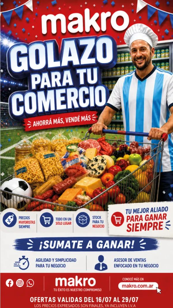 Ofertas de Ofertas Makro 16 de julio al 29 de julio 2026 - Página 1 del catálogo