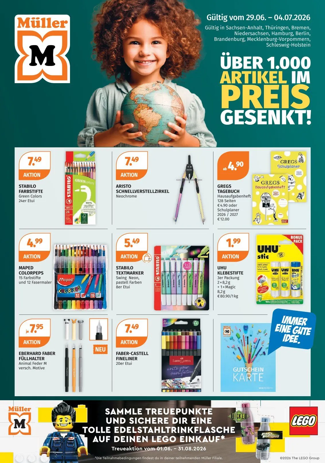 Müller Prospekte von 29. Juni bis 4. Juli 2026 - Prospekt seite 1