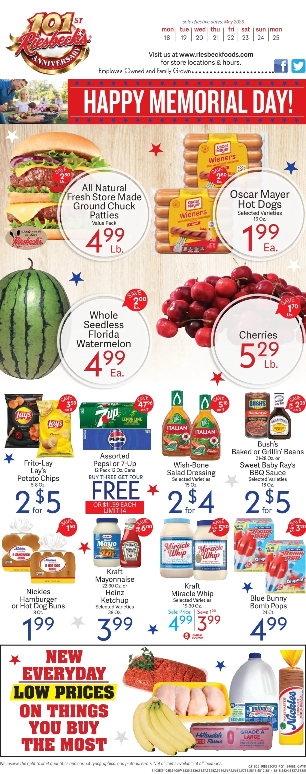 Weekly ad Riesbeck Sales from May 18 to May 25 2026 - Page 1