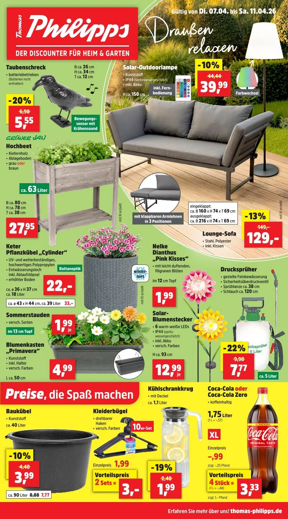 Thomas Philipps Prospekte von 7. April bis 11. April 2026 - Flugblätt seite 1