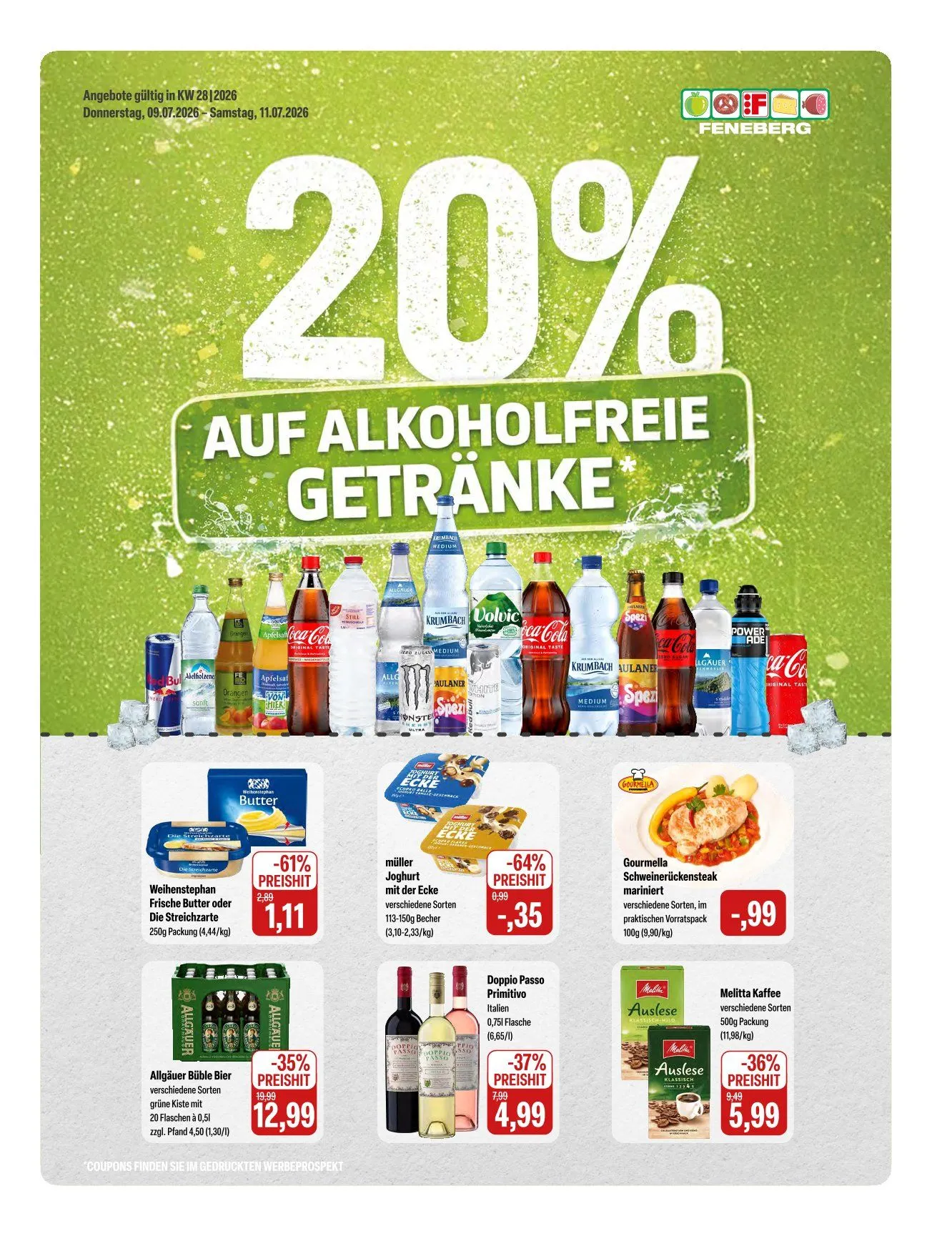 Feneberg Prospekte von 9. Juli bis 11. Juli 2026 - Prospekt seite