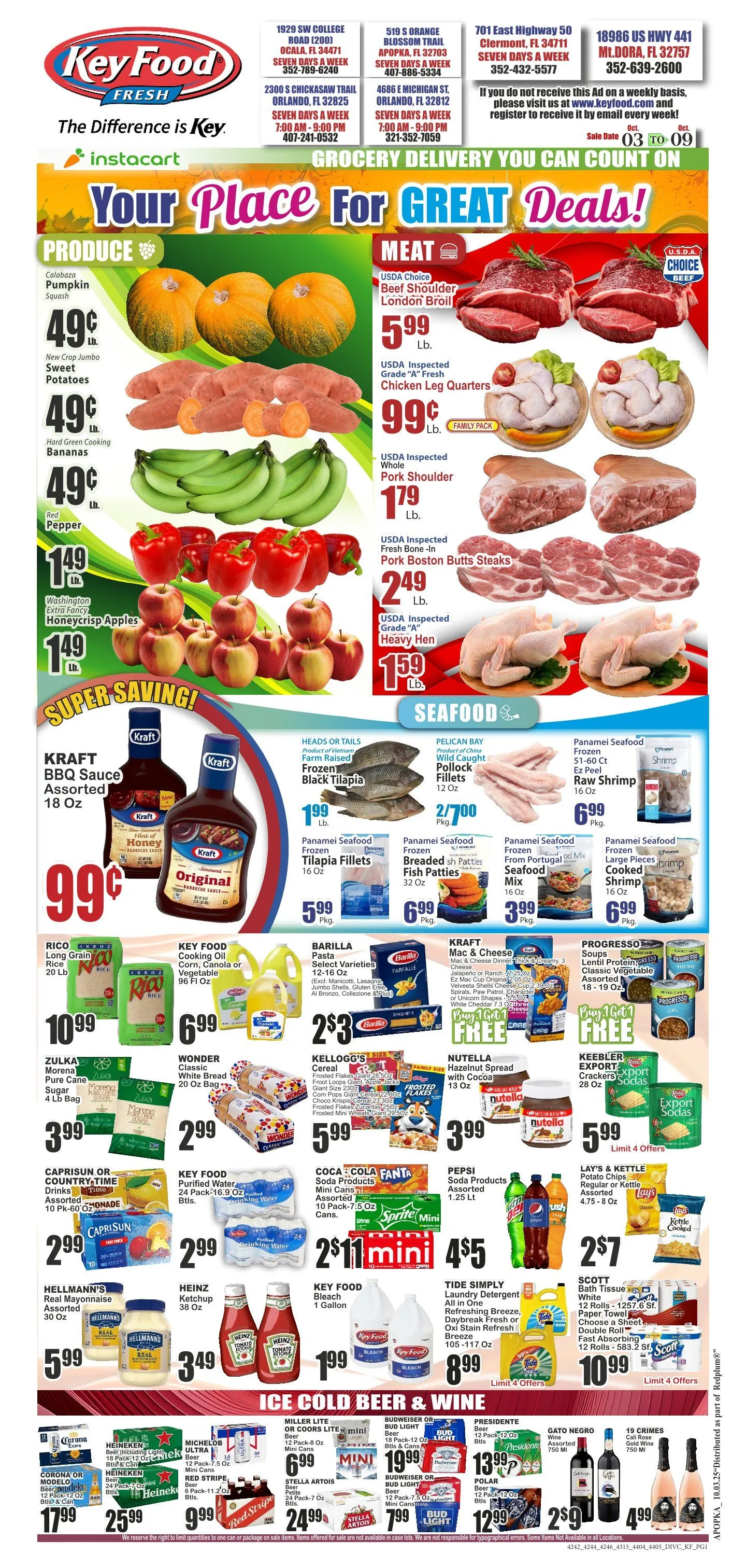Weekly ad Key Food Sales from October 3 to October 9 2025 - Page 1