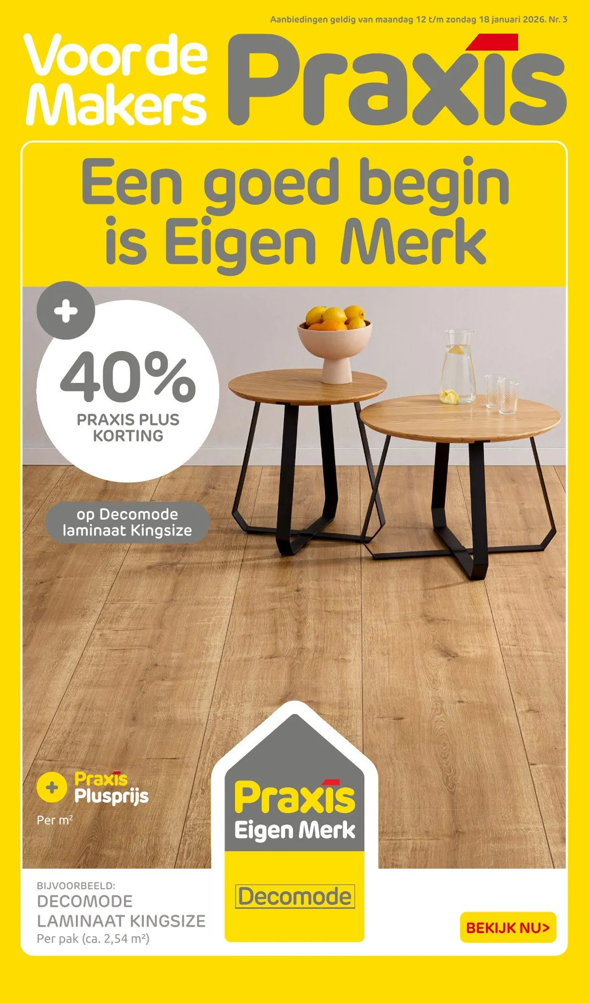 Praxis folders van 12 januari tot 18 januari 2026 - Folder pagina 1