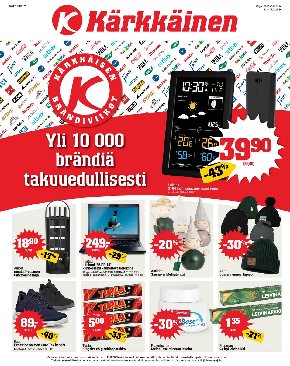 Kaupan Kärkkäinen Tarjoukset voimassa alkaen 4. maaliskuuta - 17. maaliskuuta 2026 - Tarjouslehti sivu 1
