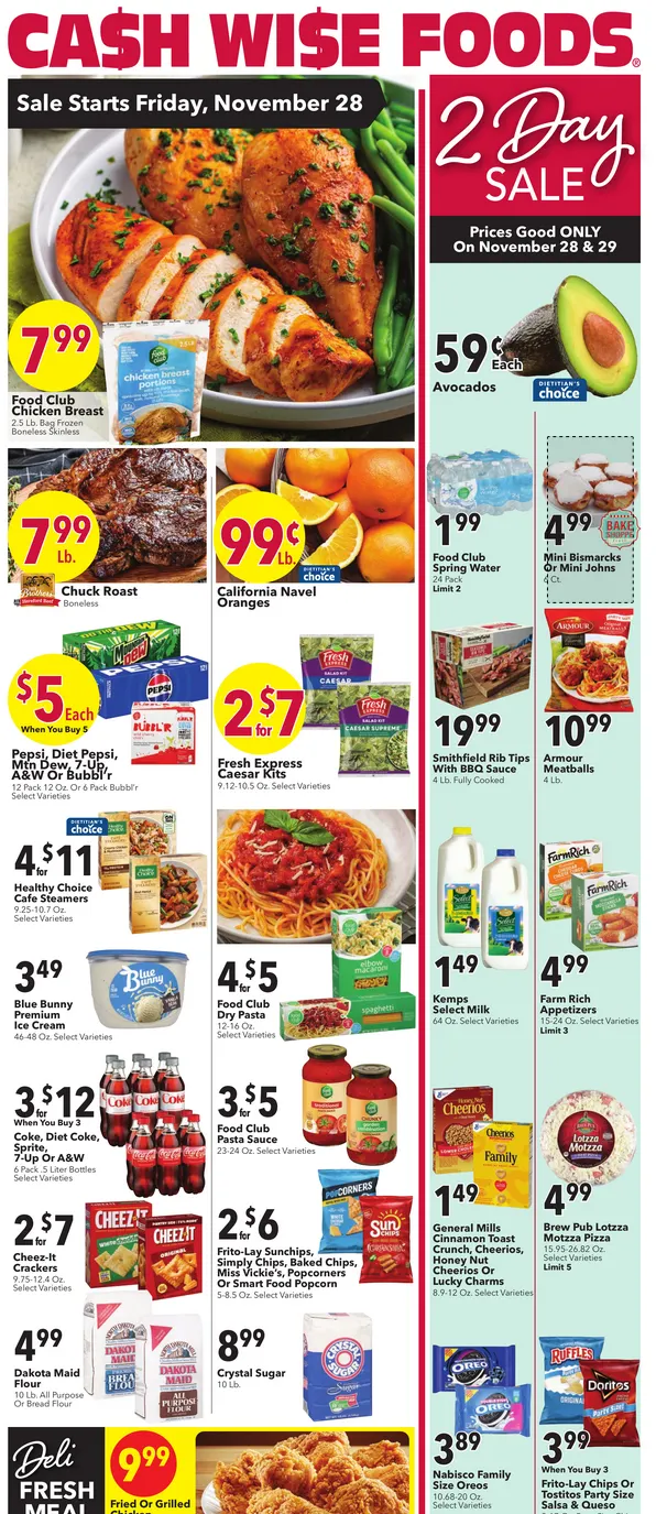 Weekly ad Cash Wise Sales from November 28 to December 2 2025 - Page