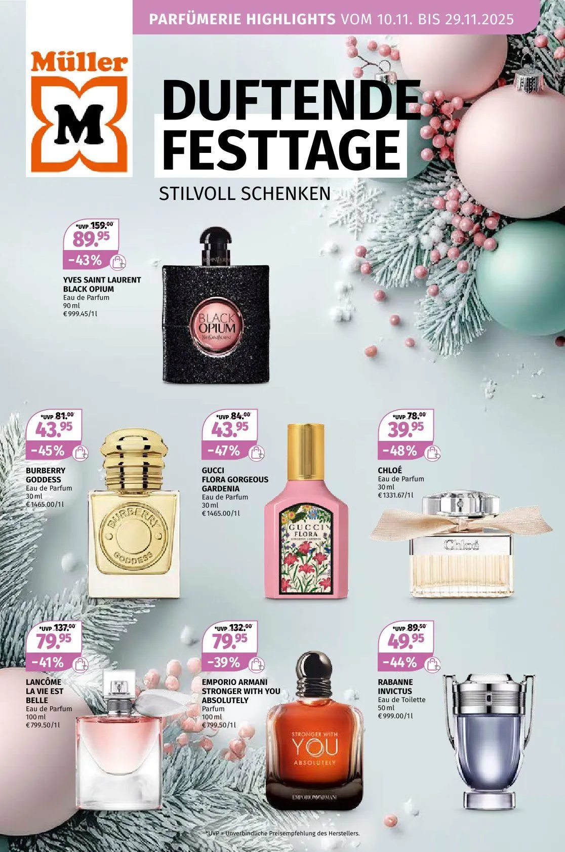 Müller Angebote von 10. November bis 29. November 2025 - Prospekt seite 
