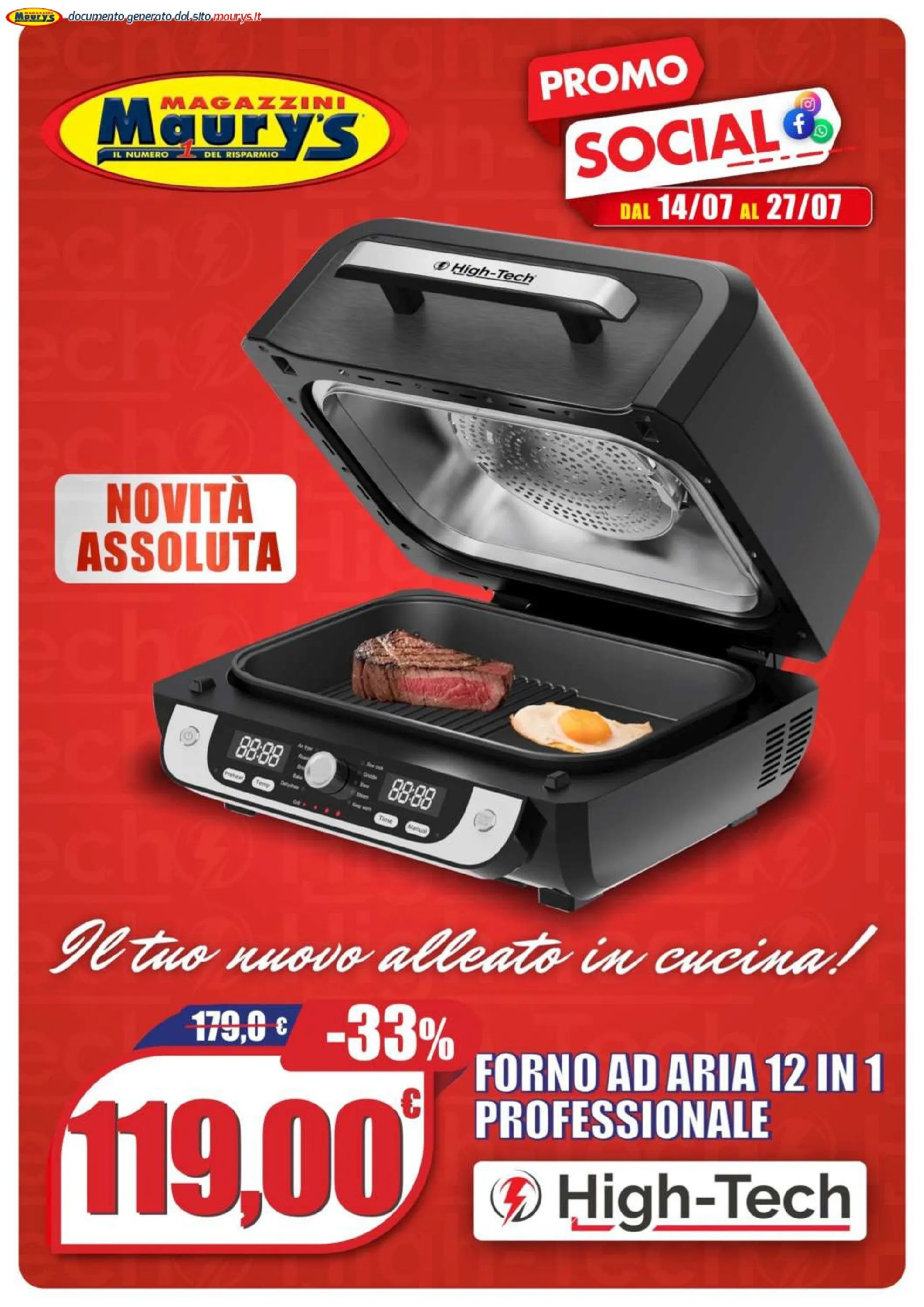 Volantini Maury's  da 14 luglio a 27 luglio di 2025 - Pagina del volantino 