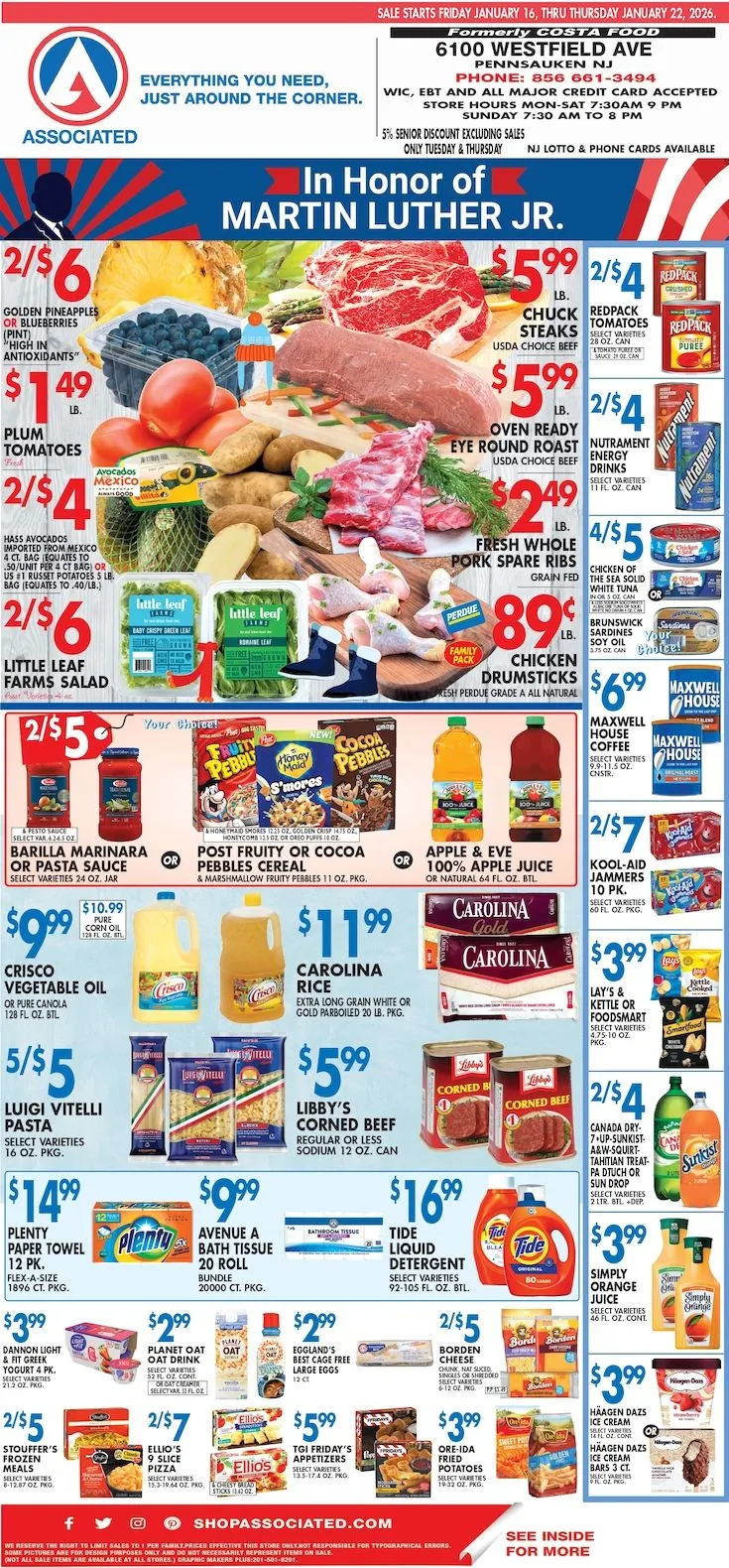Weekly ad Associated Supermarkets Sales from January 16 to January 22 2026 - Page