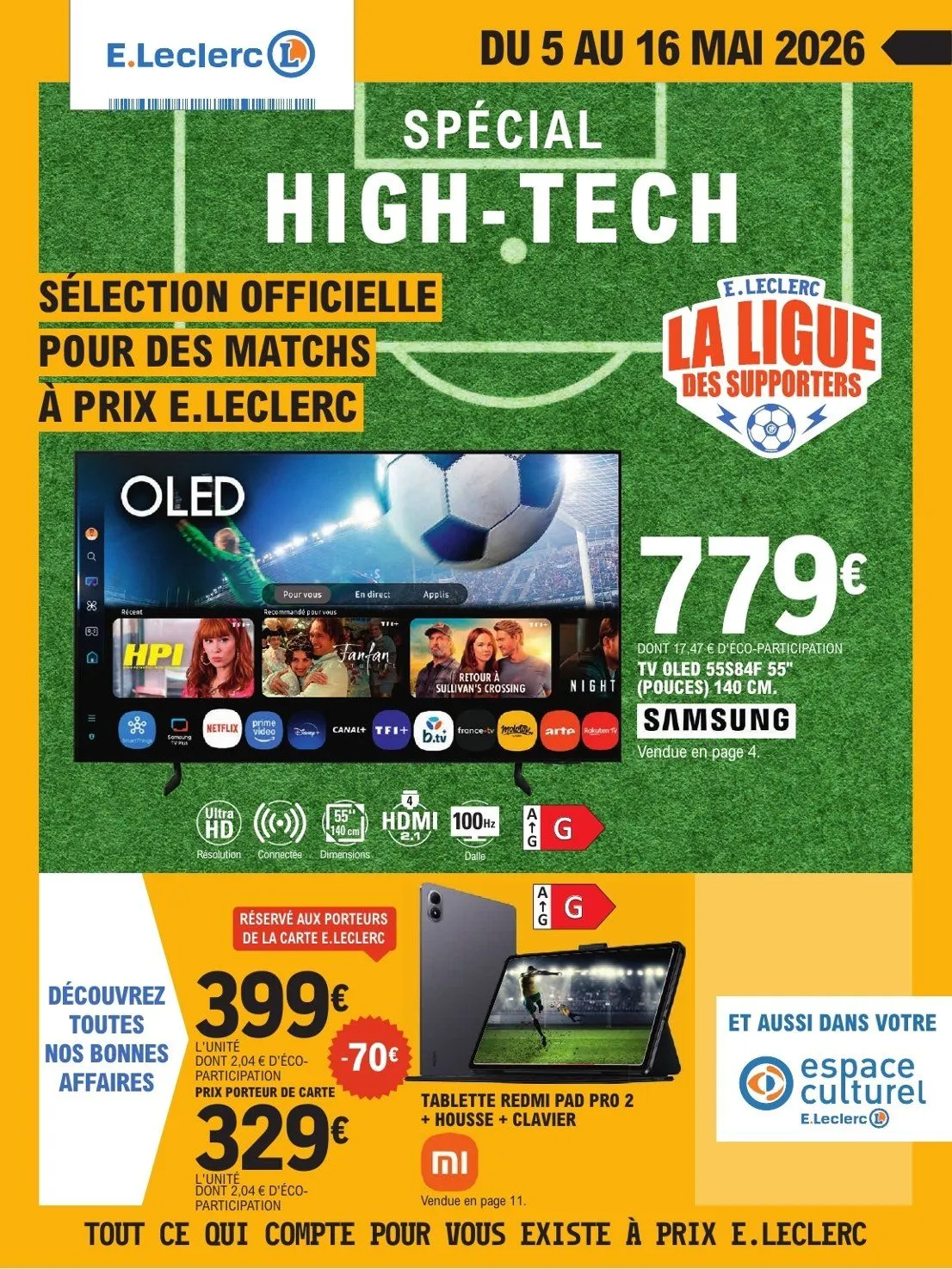 Catalogues E.Leclerc du 5 mai au 16 mai 2026 - Catalogue page 1