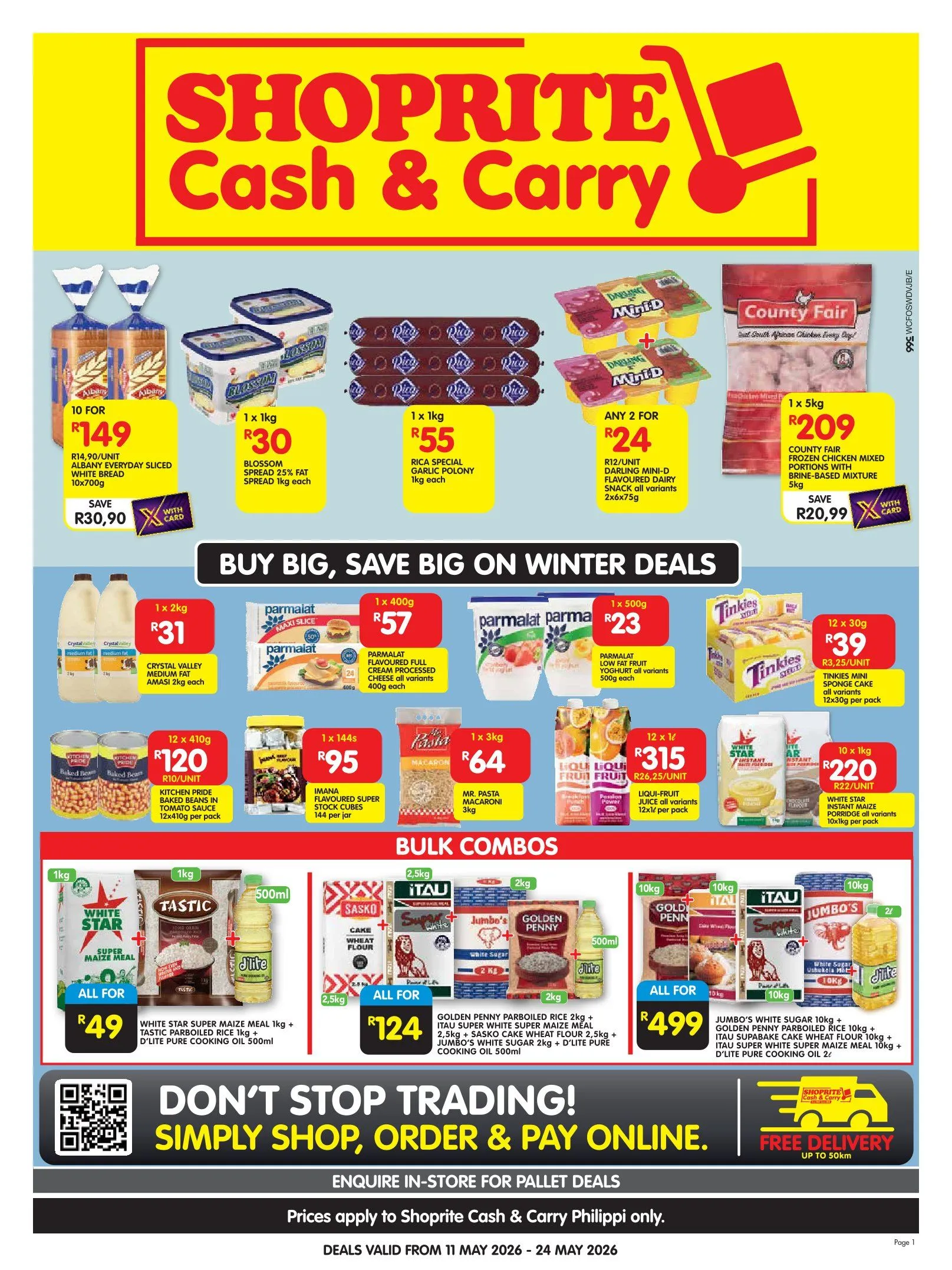  Shoprite Sales from 11 May to 24 May 2026 - Catalogue Page 1