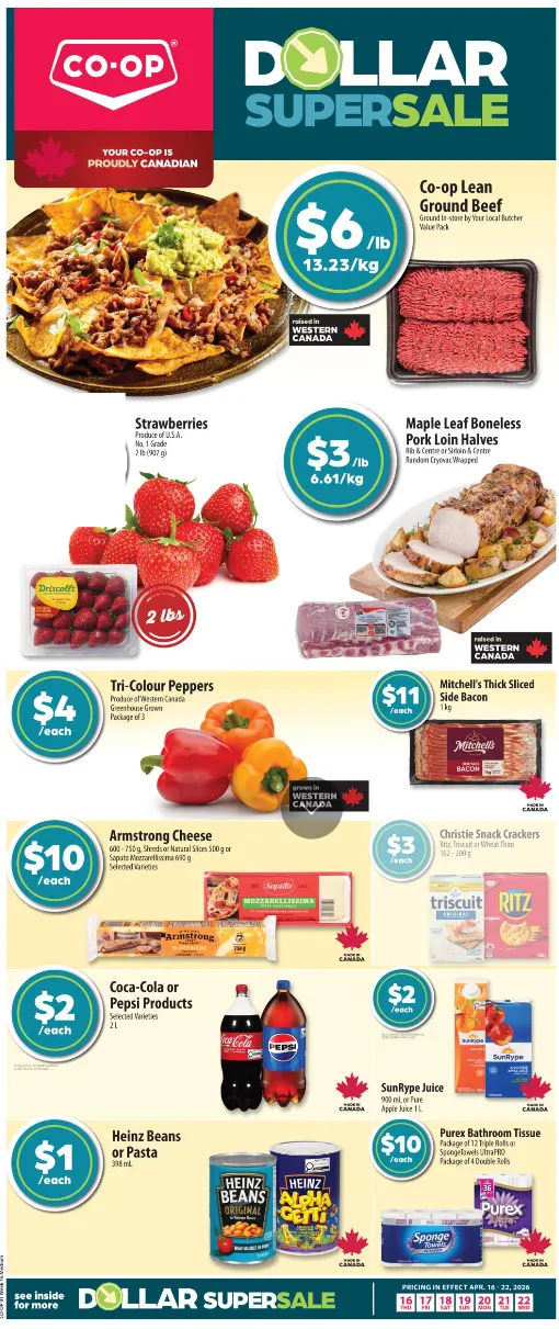 Co-op Food Sales from April 16 to April 22 2026 - flyer page 1