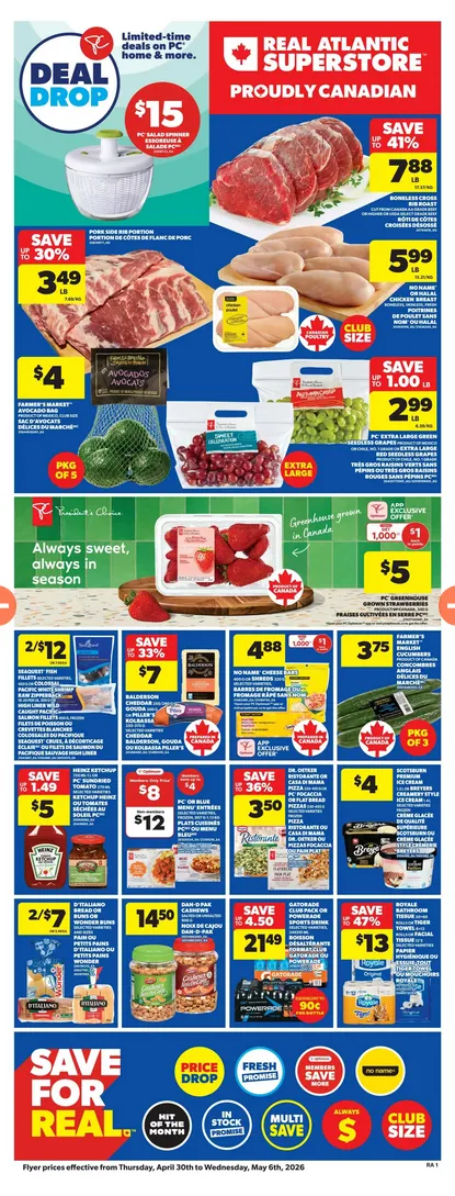 Atlantic Superstore Sales from April 30 to May 6 2026 - flyer page 