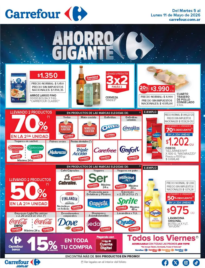 Ofertas de Ofertas Carrefour  5 de mayo al 11 de mayo 2026 - Página 1 del catálogo