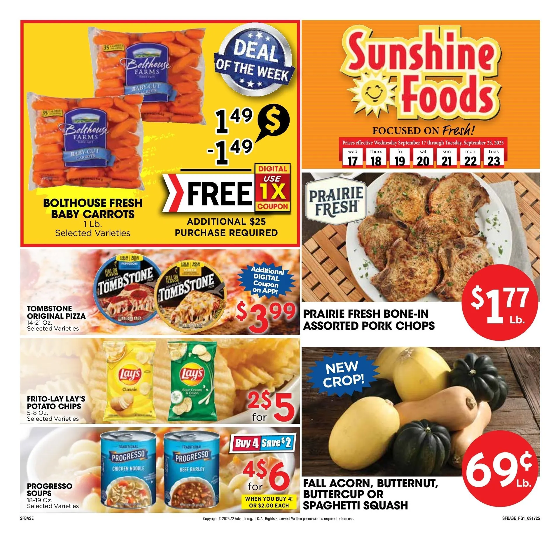 Weekly ad Sunshine Foods Sales from September 19 to September 23 2025 - Page 1