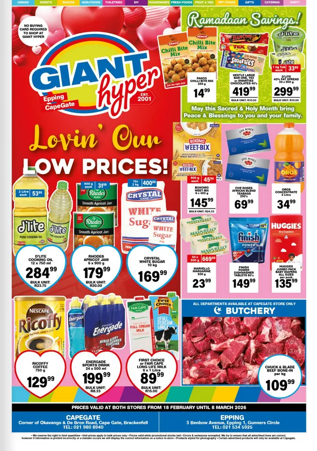 Giant Hyper Sales from 19 February to 8 March 2026 - Catalogue Page