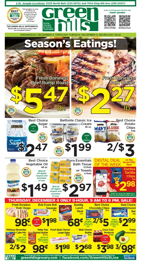 Weekly ad Green Hills Grocery Sales from December 3 to December 9 2025 - Page