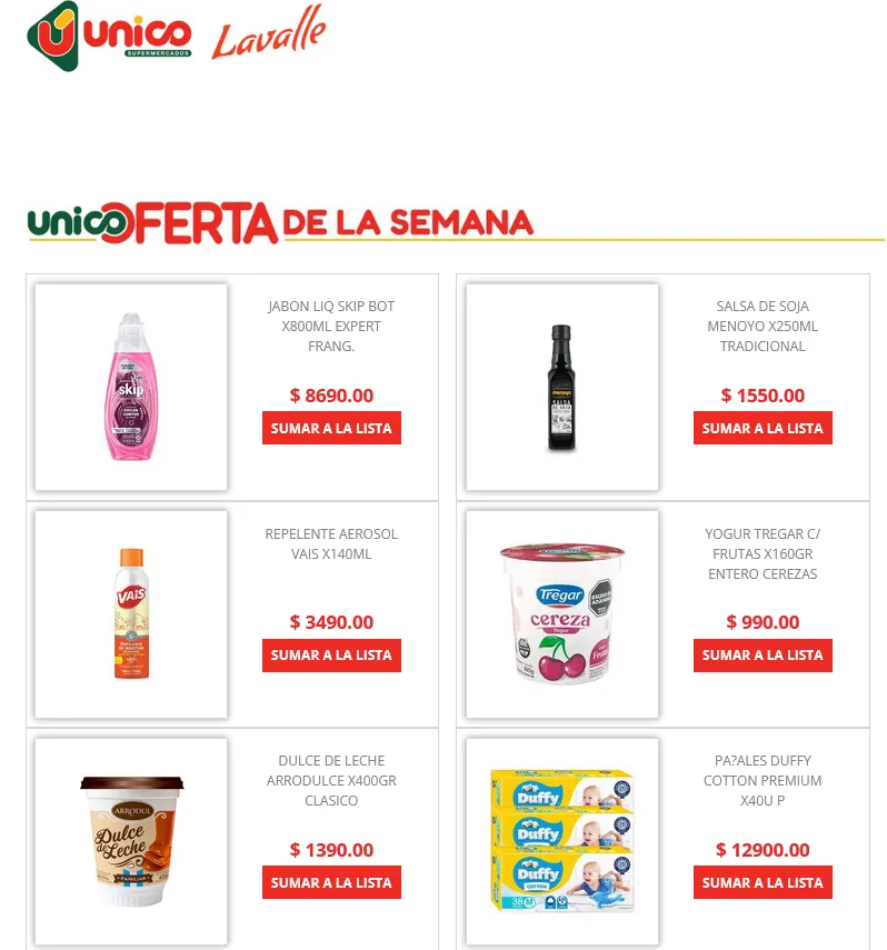 Ofertas de Ofertas Único Supermercados 2 de octubre al 15 de octubre 2025 - Página del catálogo