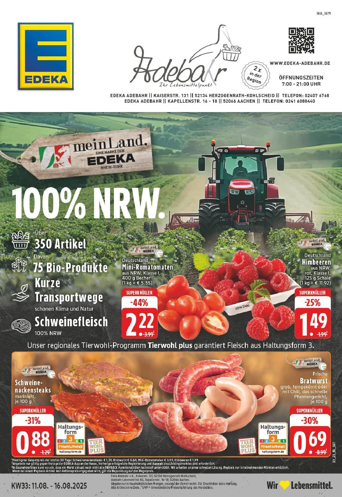 Edeka Prospekte von 10. August bis 15. August 2025 - Prospekt seite 1