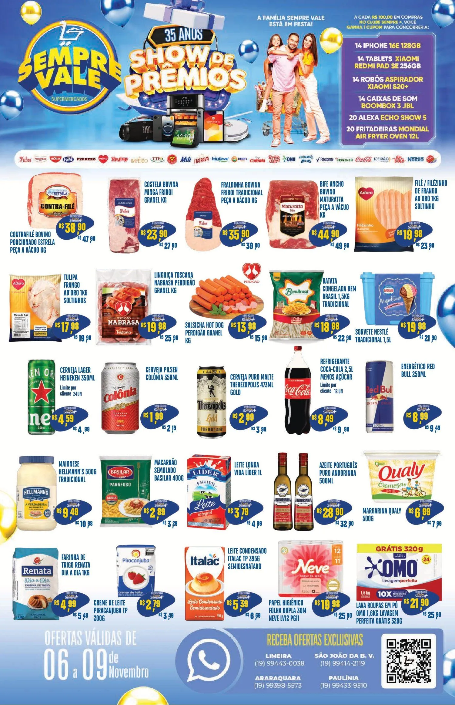Encarte de Sempre Vale Supermercados Folletos 6 de novembro até 9 de novembro 2025 - Pagina 1