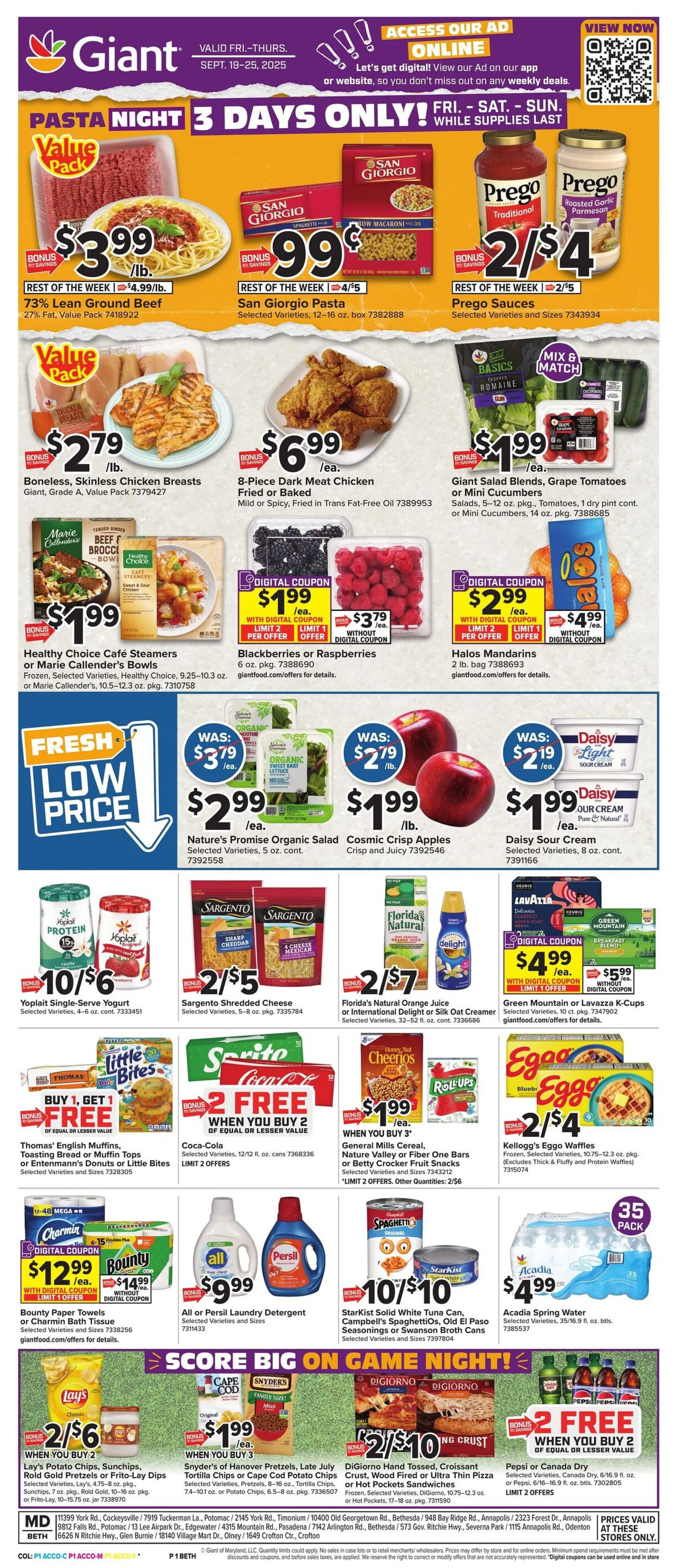 Weekly ad Giant Food Sales from September 19 to September 24 2025 - Page 