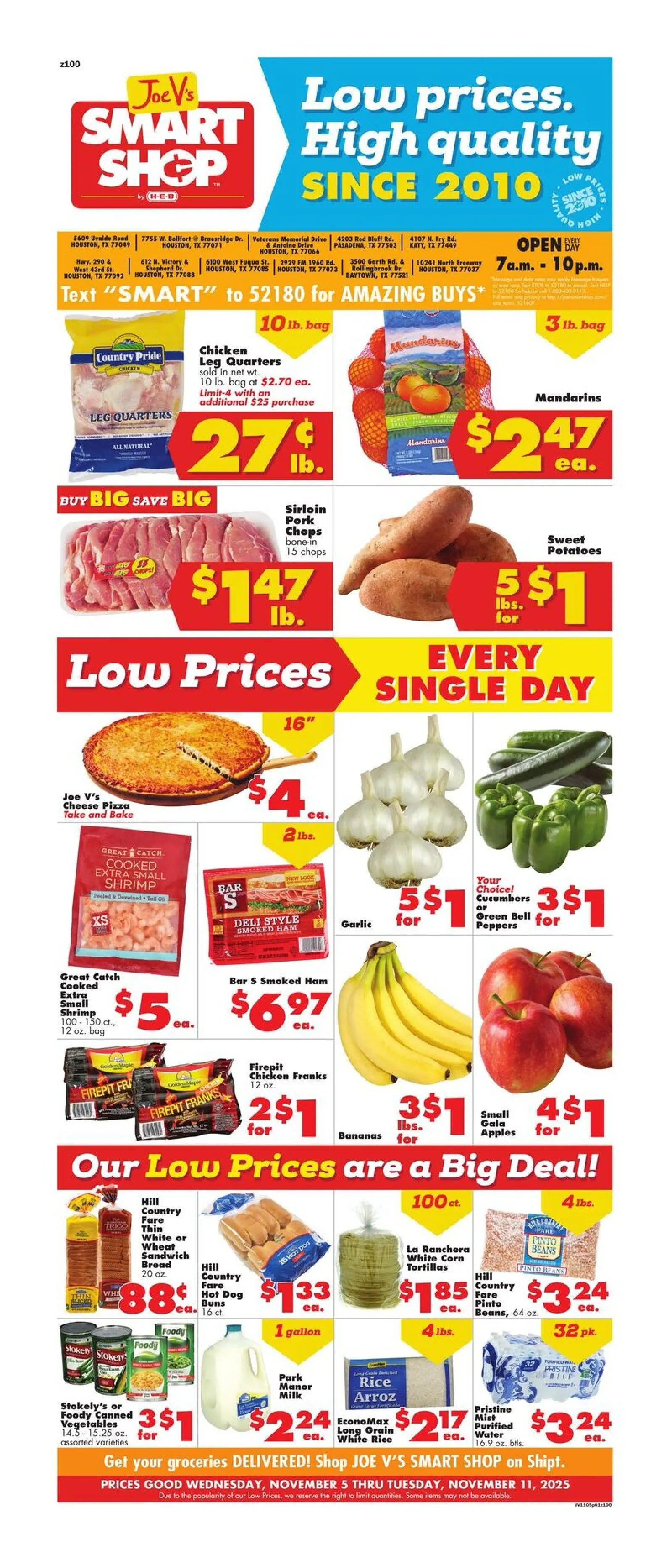 Weekly ad Joe V´ Smart Shop Sales from November 5 to November 11 2025 - Page