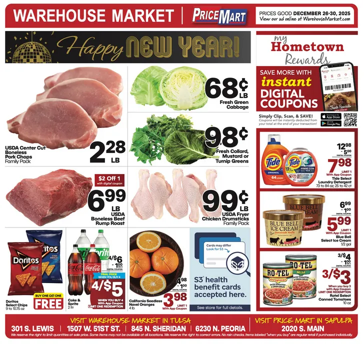 Weekly ad Warehouse Market Sales from December 26 to December 30 2025 - Page 1