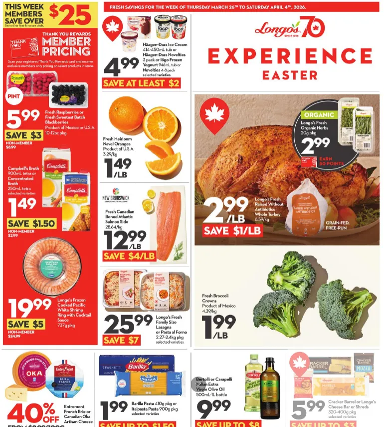  Longo's Sales from March 26 to April 4 2026 - flyer page 1