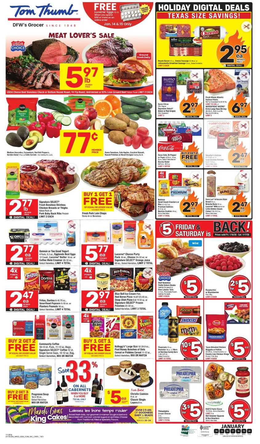 Weekly ad Tom Thumb Sales from January 14 to January 20 2026 - Page 1