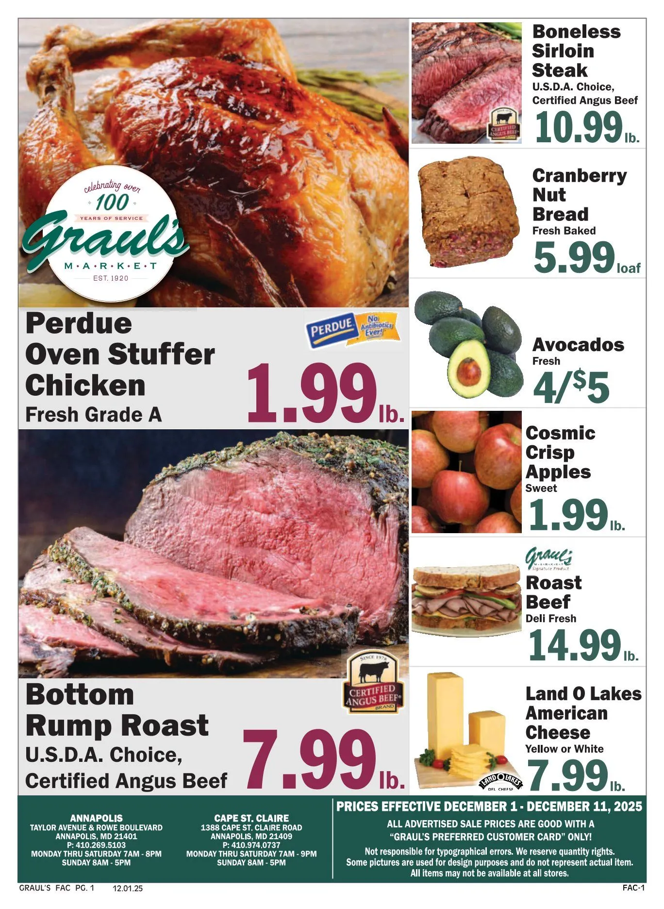 Weekly ad Graul's Market Sales from December 1 to December 11 2025 - Page