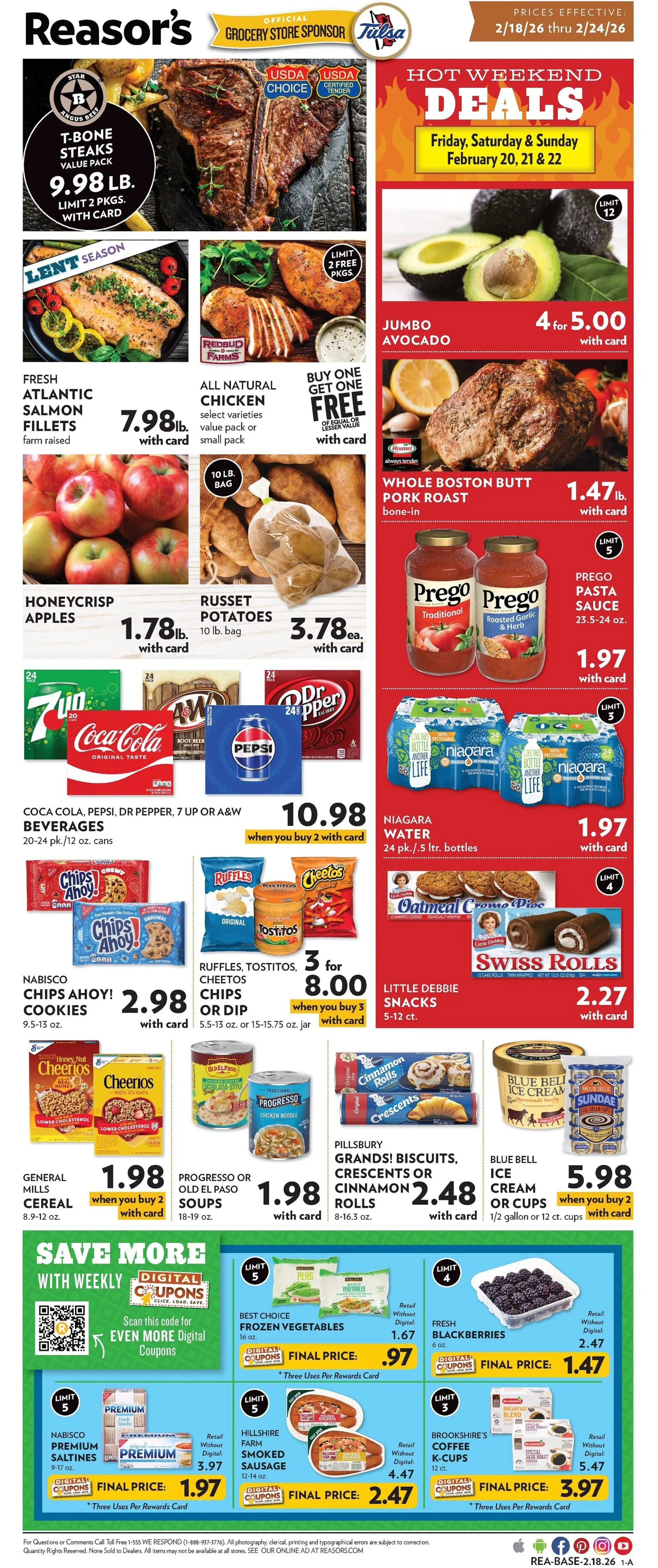 Weekly ad Reasor's  Sales from February 16 to February 24 2026 - Page 