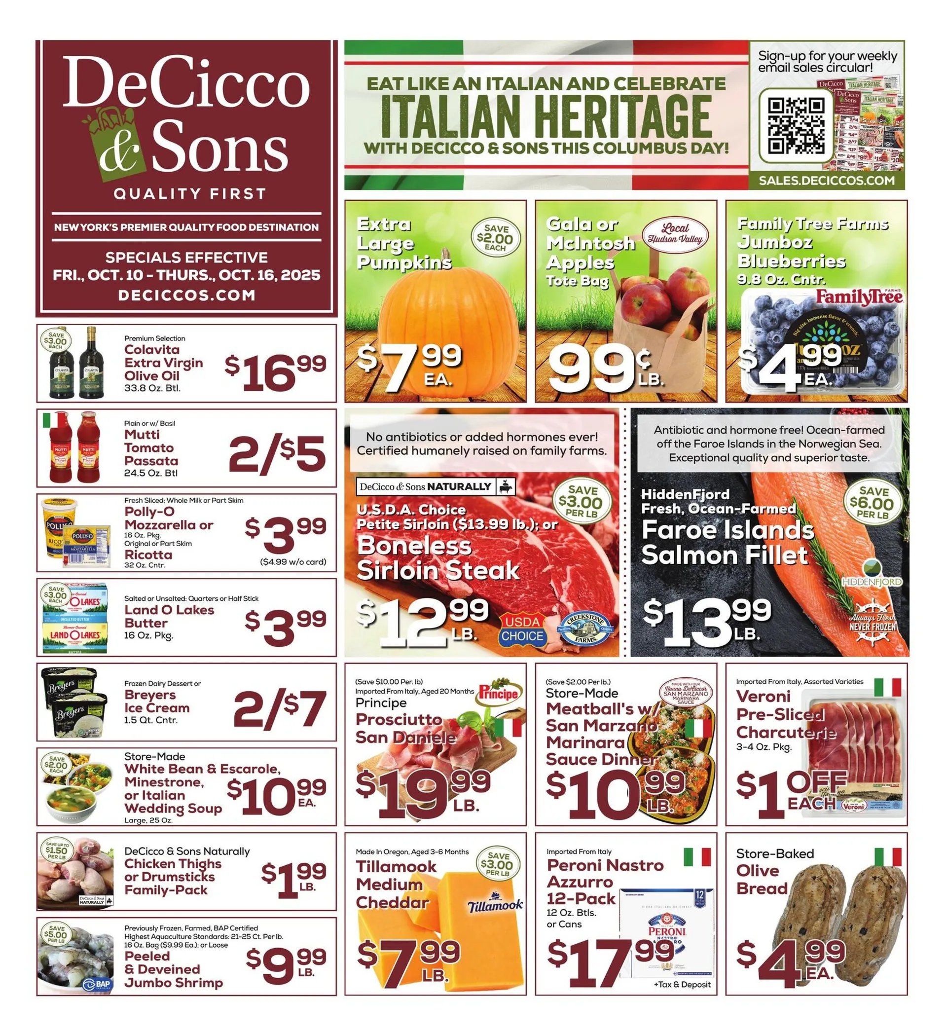 Weekly ad DeCicco & Sons Sales from October 10 to October 16 2025 - Page 1
