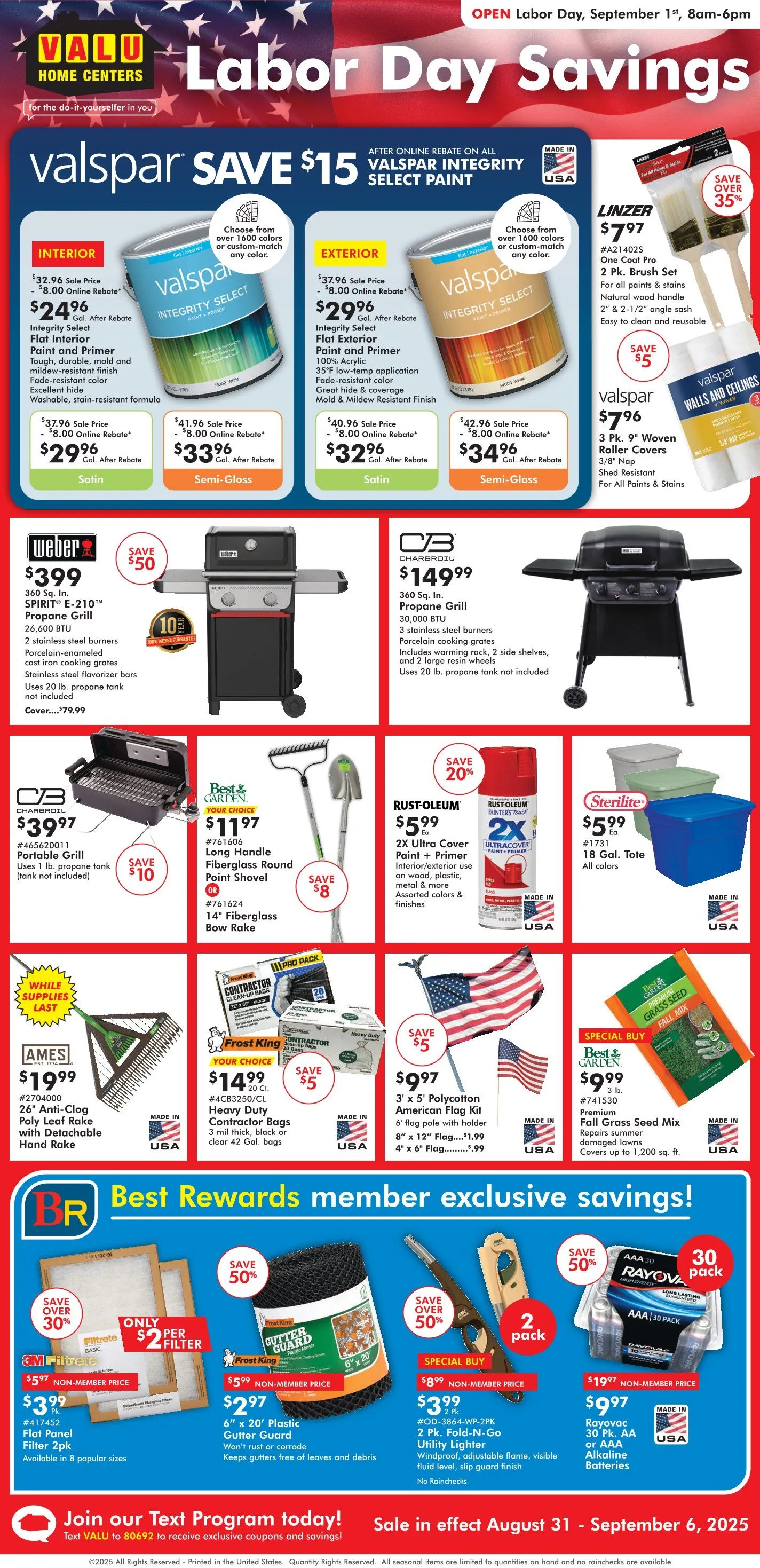 Weekly ad Valu Home Centers Sales from August 31 to September 6 2025 - Page 