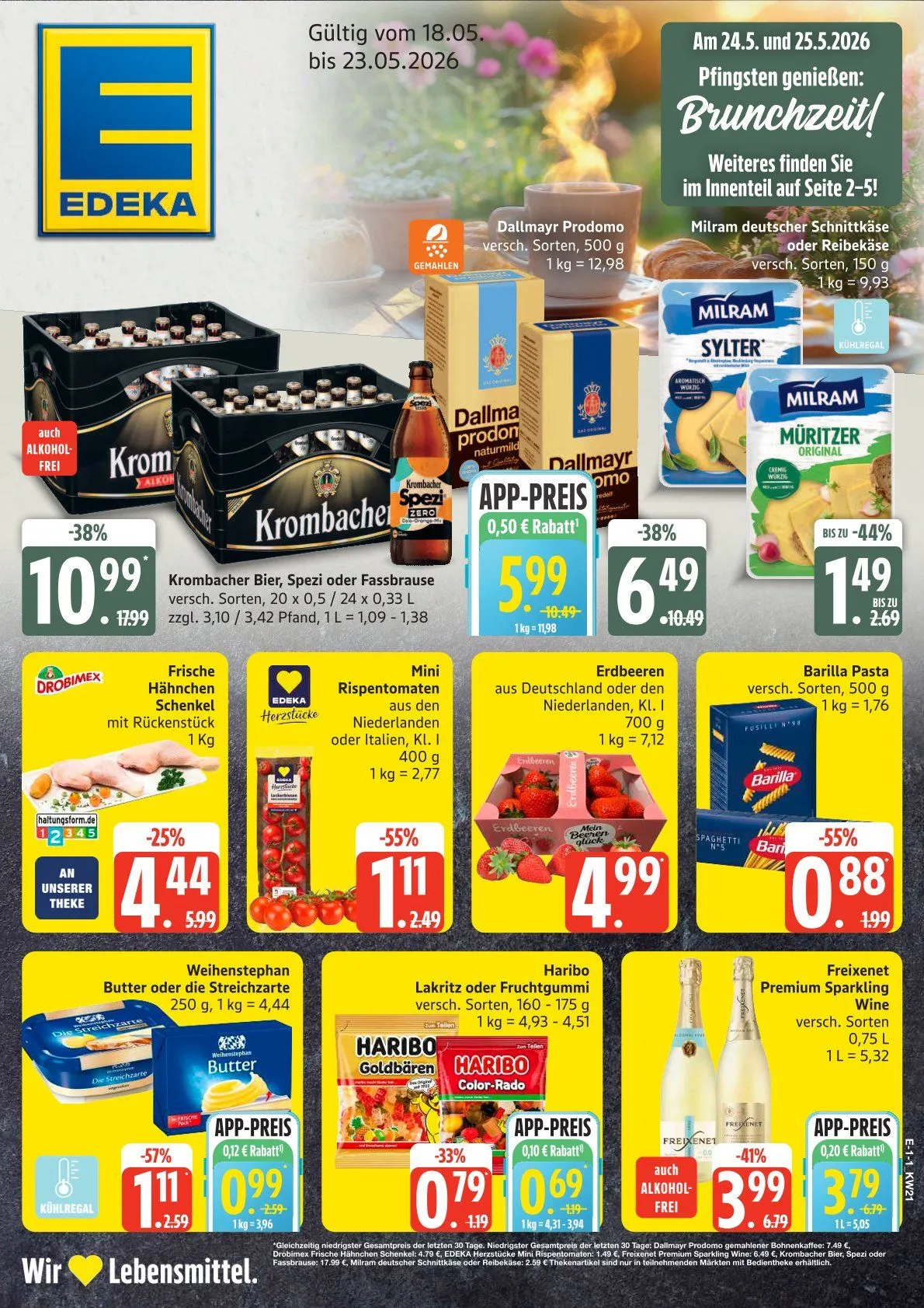 Edeka Angebote von 18. Mai bis 23. Mai 2026 - Prospekt seite 1