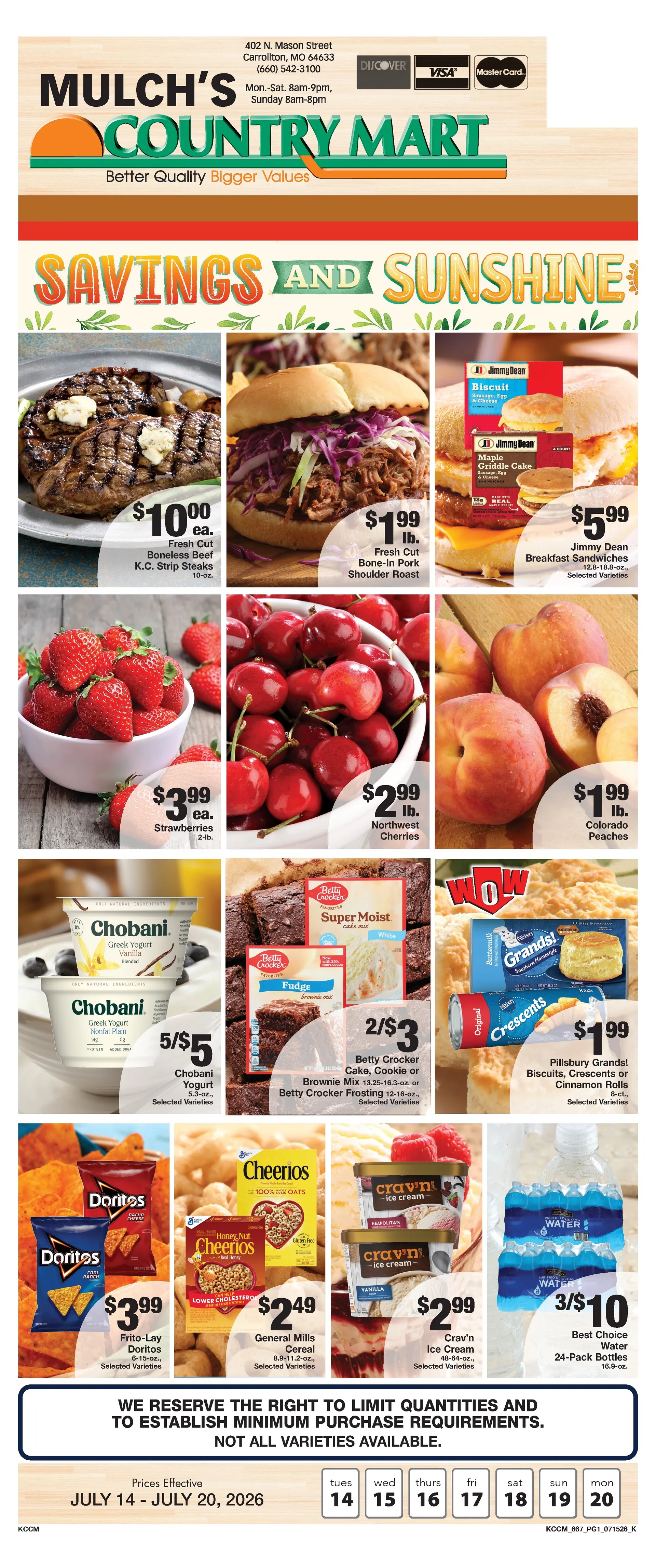 Weekly ad Country Mart Sales from July 15 to July 21 2026 - Page 