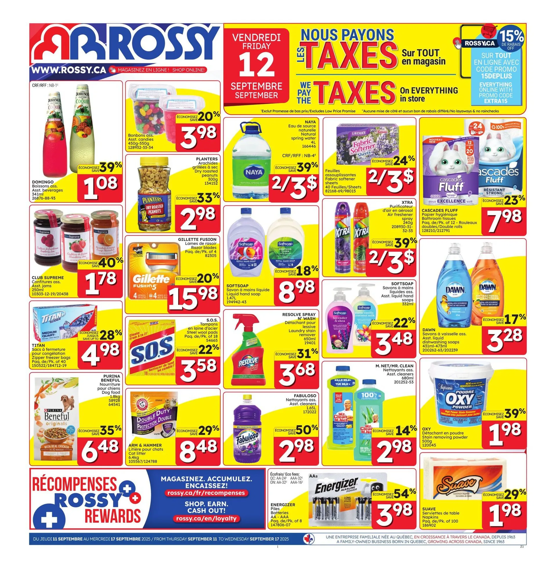 Rossy Sales from September 11 to September 17 2025 - flyer page 1