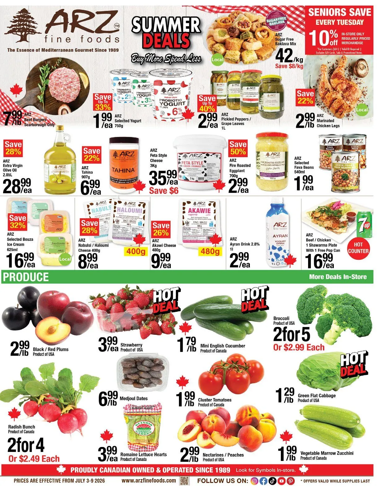 Arz Fine Foods Sales from July 3 to July 9 2026 - flyer page 1