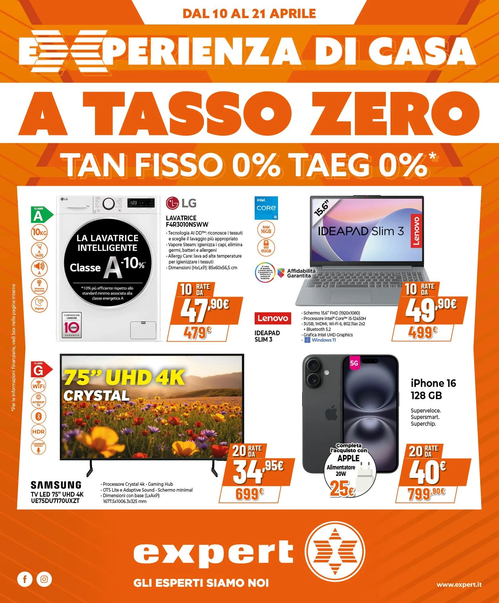 Volantini Expert da 10 aprile a 15 aprile di 2025 - Pagina del volantino 1