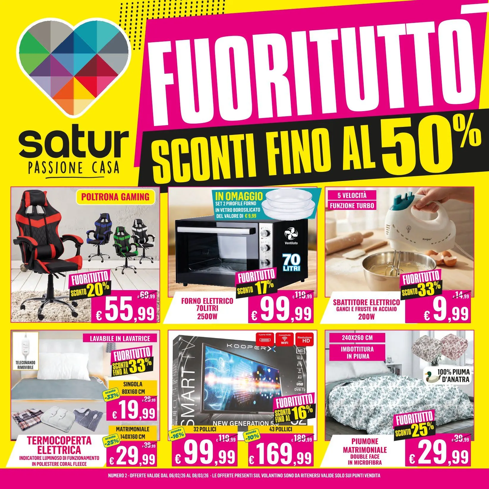 Volantino Satur da 6 febbraio a 8 marzo di 2026 - Pagina del volantino 1
