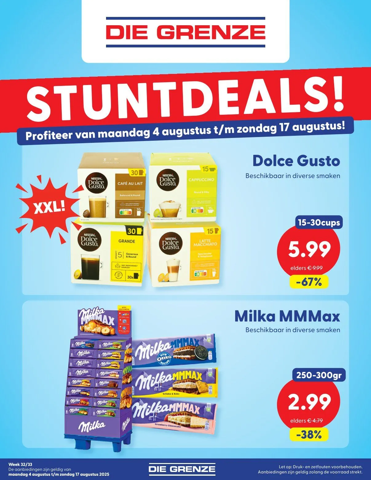 Die Grenze Aanbiedingen van 4 augustus tot 17 augustus 2025 - Folder pagina 1