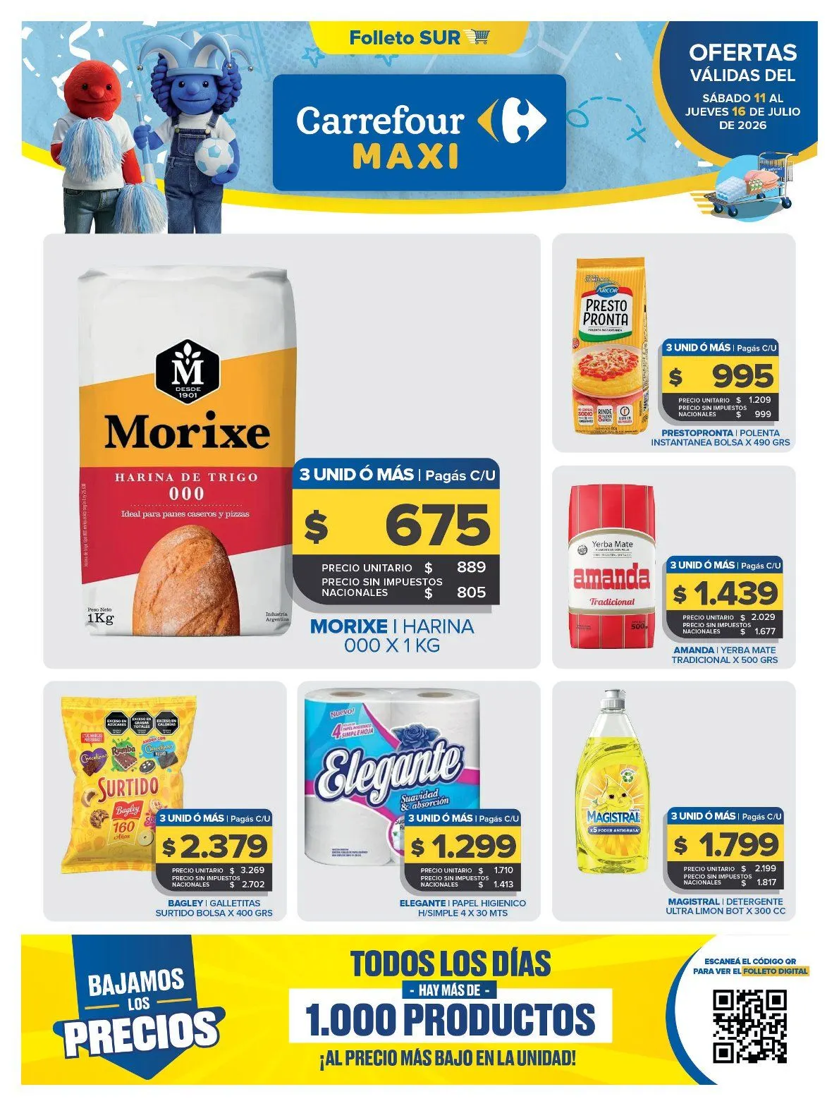 Ofertas de Ofertas Carrefour Maxi 11 de julio al 16 de julio 2026 - Página 1 del catálogo