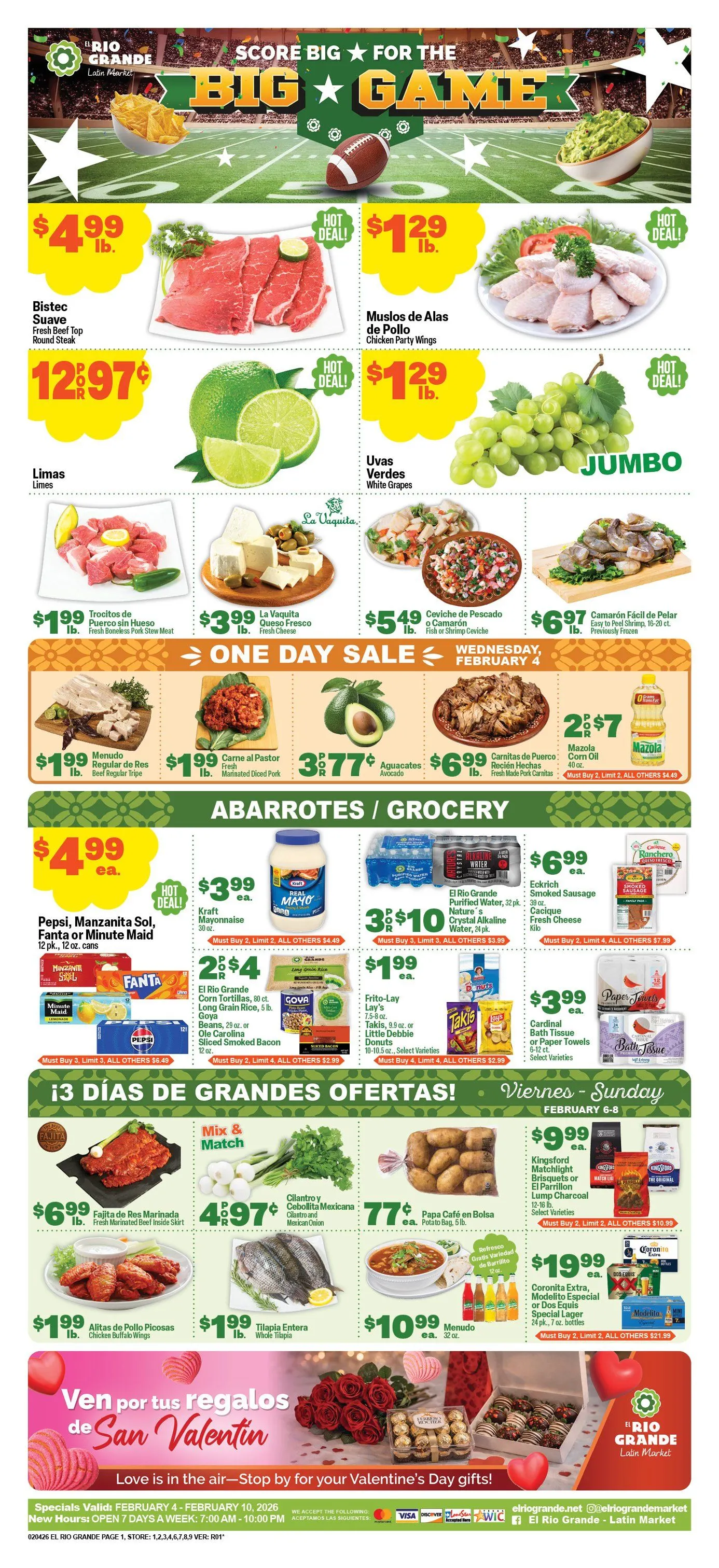 Weekly ad El Rio Grande  Sales from February 4 to February 10 2026 - Page 1