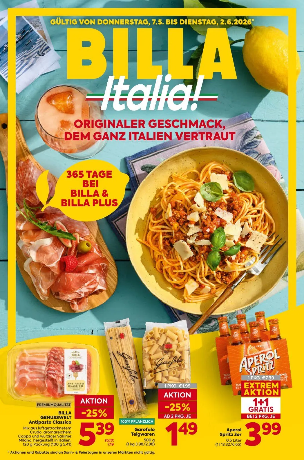 Billa Plus Prospekte von 7. Mai bis 2. Juni 2026 - Flugblätt seite  1