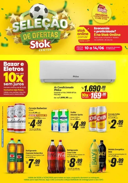 Encarte de  Folhetos Stok Center  10 de junho até 14 de junho 2026 - Pagina 1